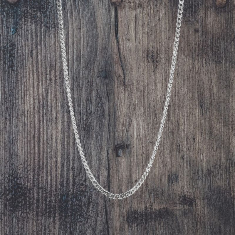 Diamond Curb 20" Stainless Chain 1.4mm Diamond Curb 20" Stainless Chain 1.4mm