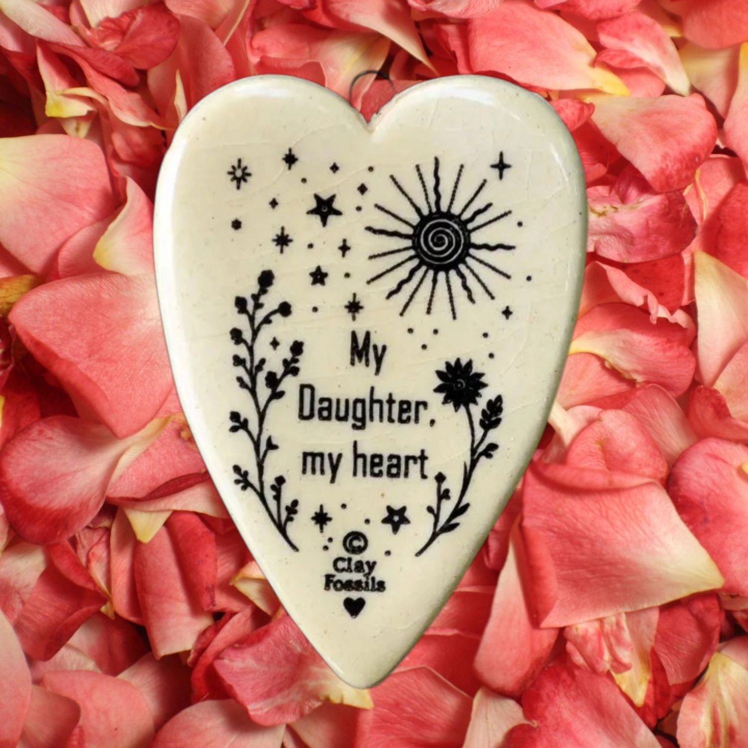 My Daughter, My Heart Clay Heart