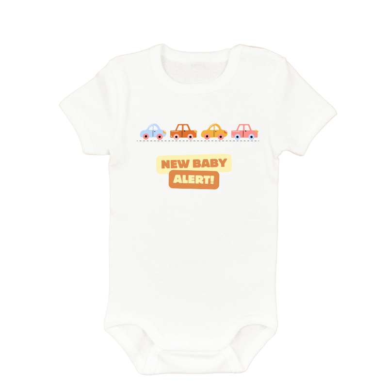 Romper 'new baby alert'