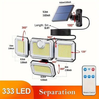 333 LED Outdoor Solar Light