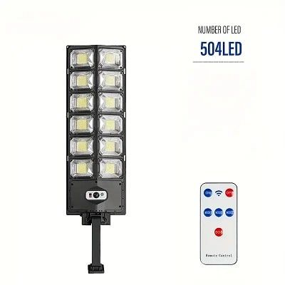Ultra-Bright 504 LED Solar Powered Wall Light with Motion Sensor
