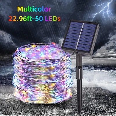 LED Solar Outdoor String Lights