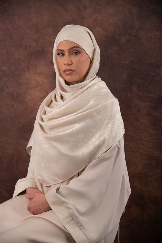 Hijab sans épingle Beige doré