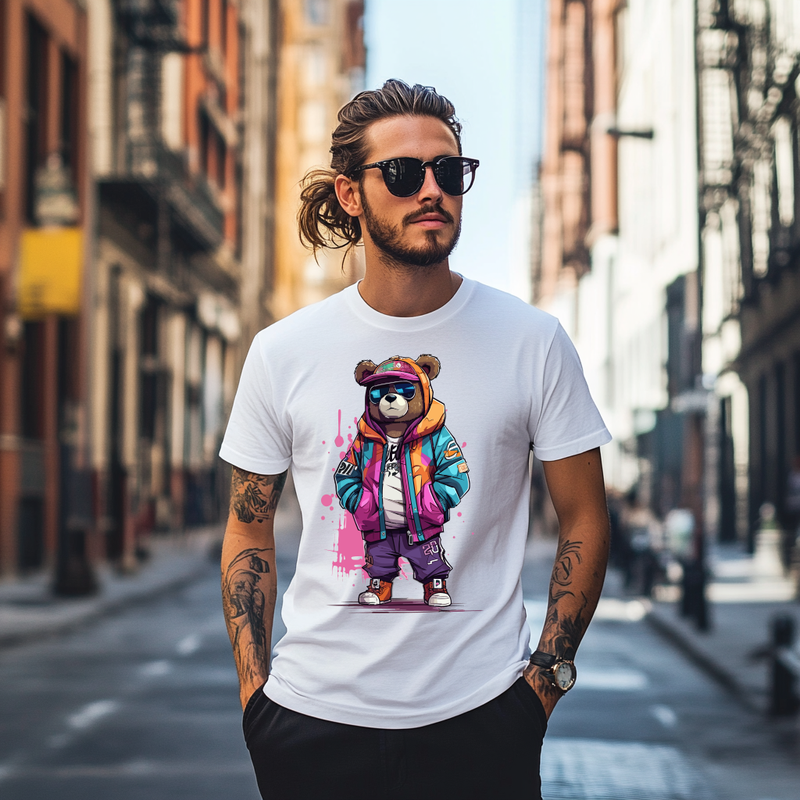 Cool Bear T-Shirt DTF Druck