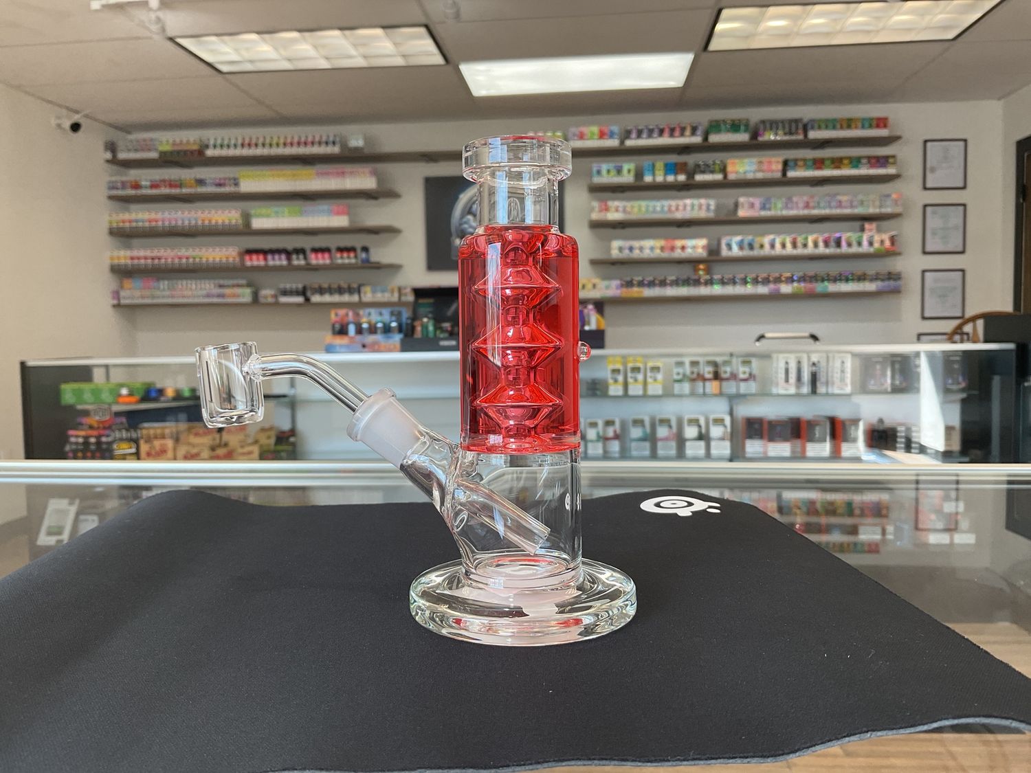 6in Glycerin filled straight water pipe