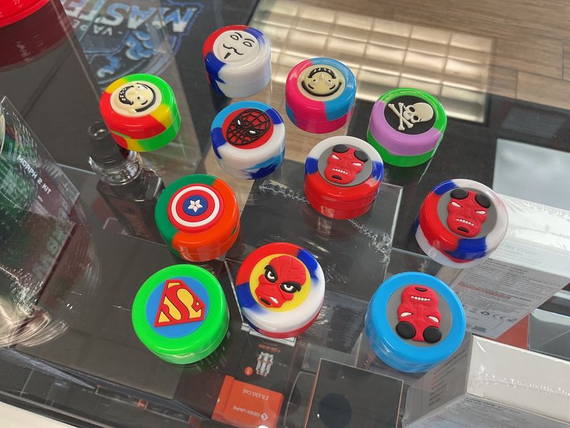 Silicone wax character jars