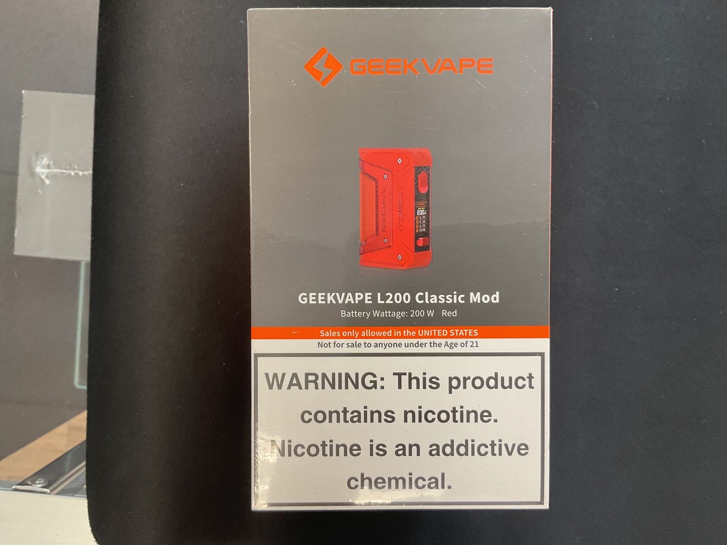 Geekvape L200 classic mod only, Colour: Red