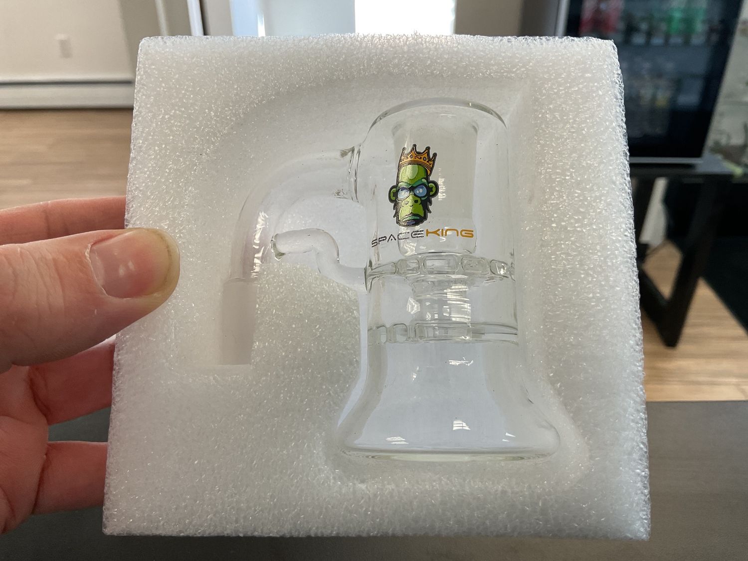 Glass Ash Catcher 14mm assorted colors, Colour: Clear