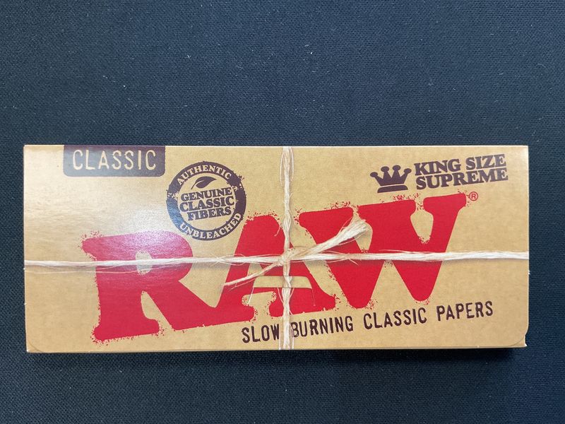 Raw Supreme Creaseless Natural Papers king size