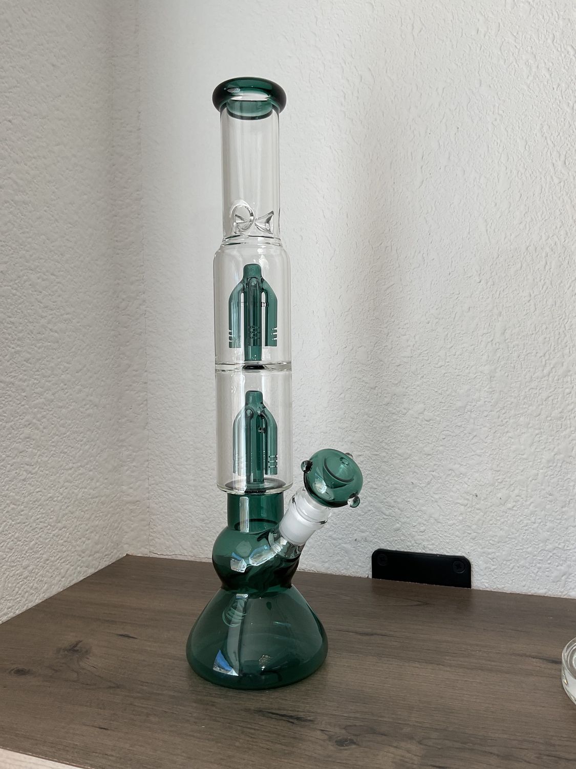 SMOKEA double tree perc bong lake green