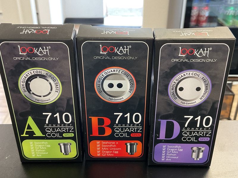 Lookah 710 Quartz wax dish coils