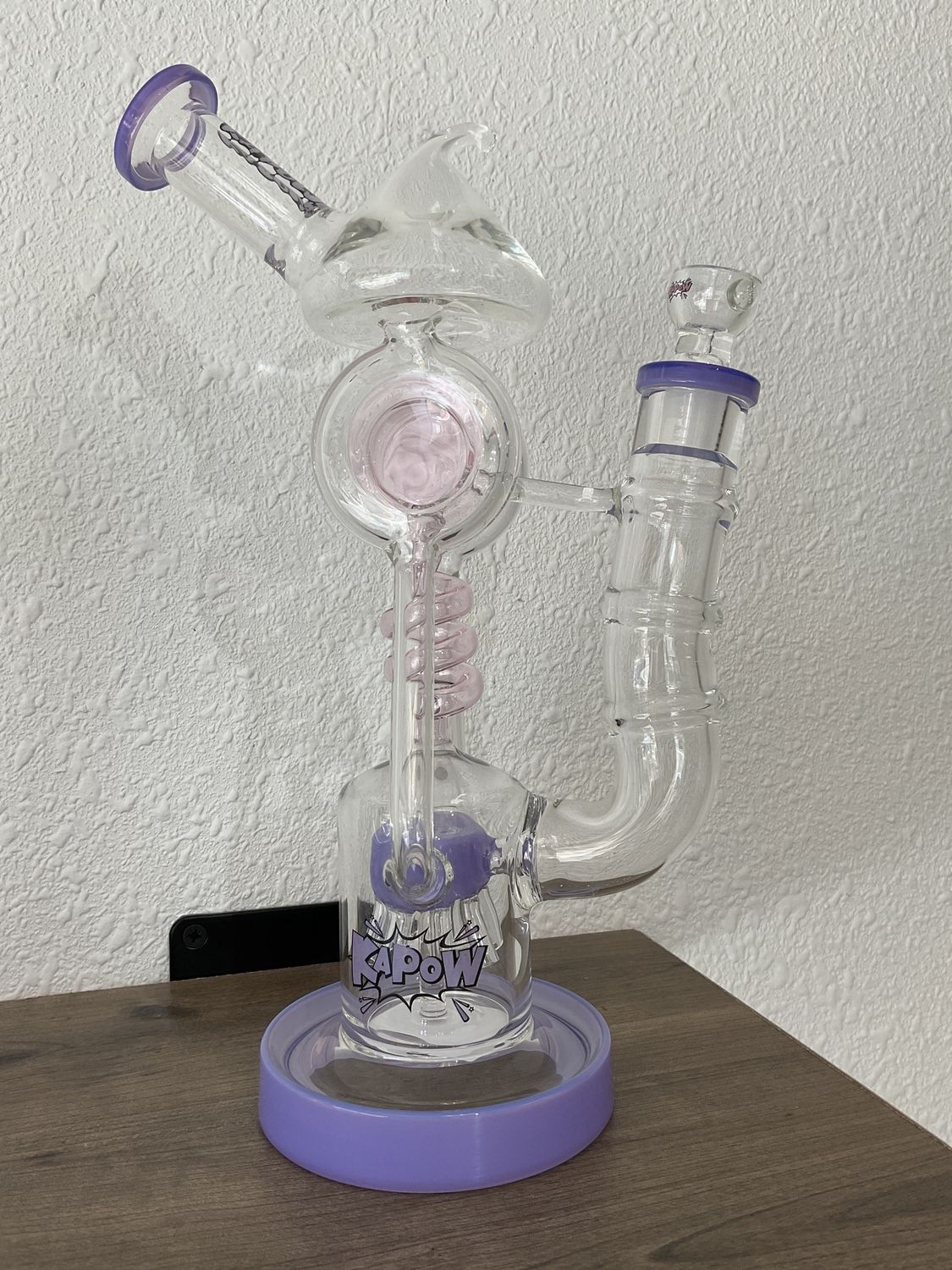 Kapow glass bong purple