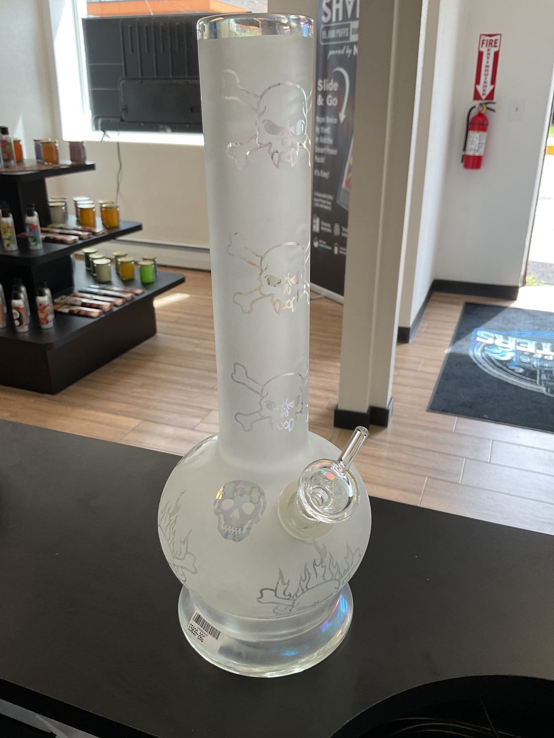 12” Frosted Skull Bong