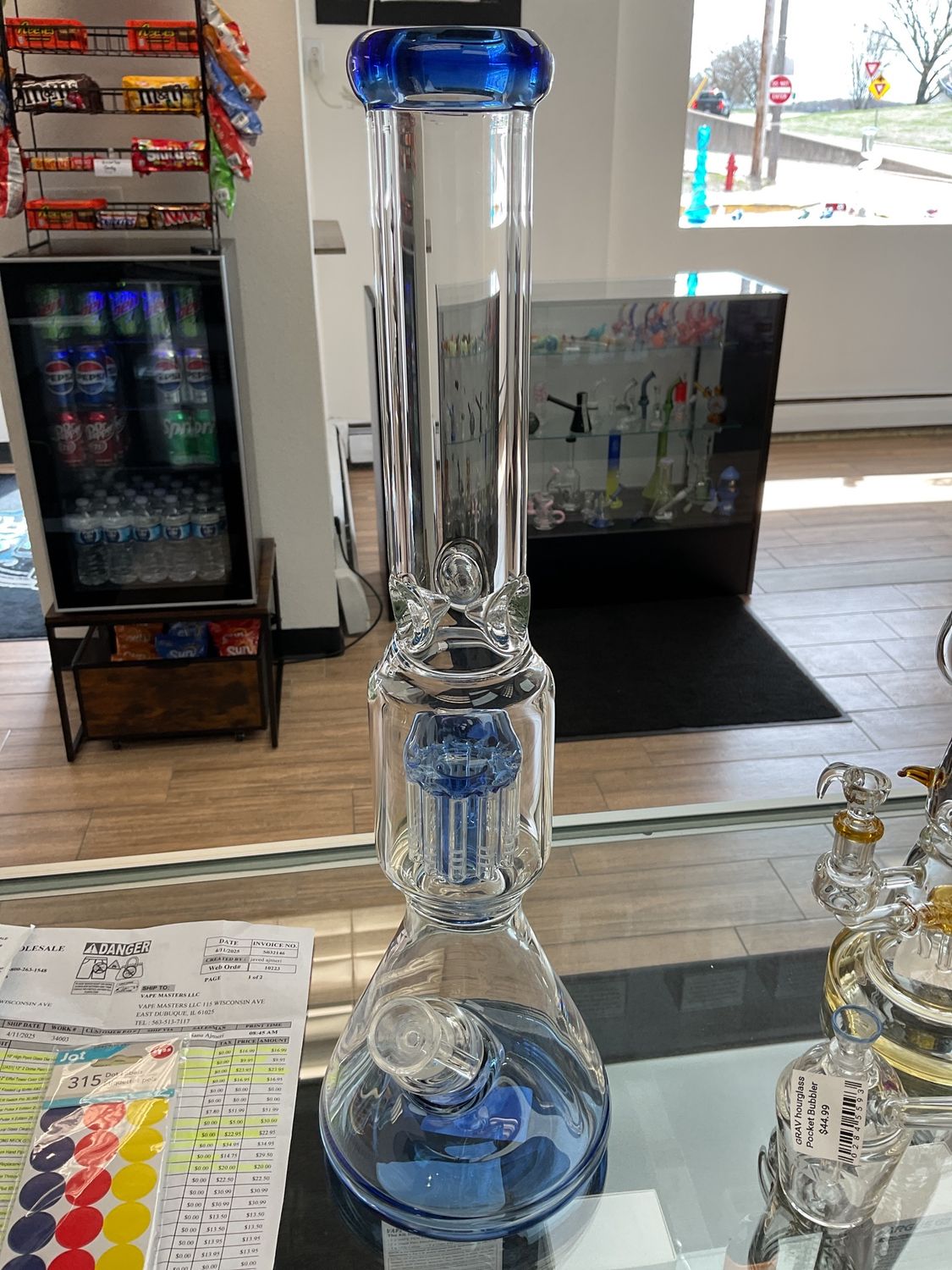 18” 12-Arm Tree Perc Beaker Water Bong