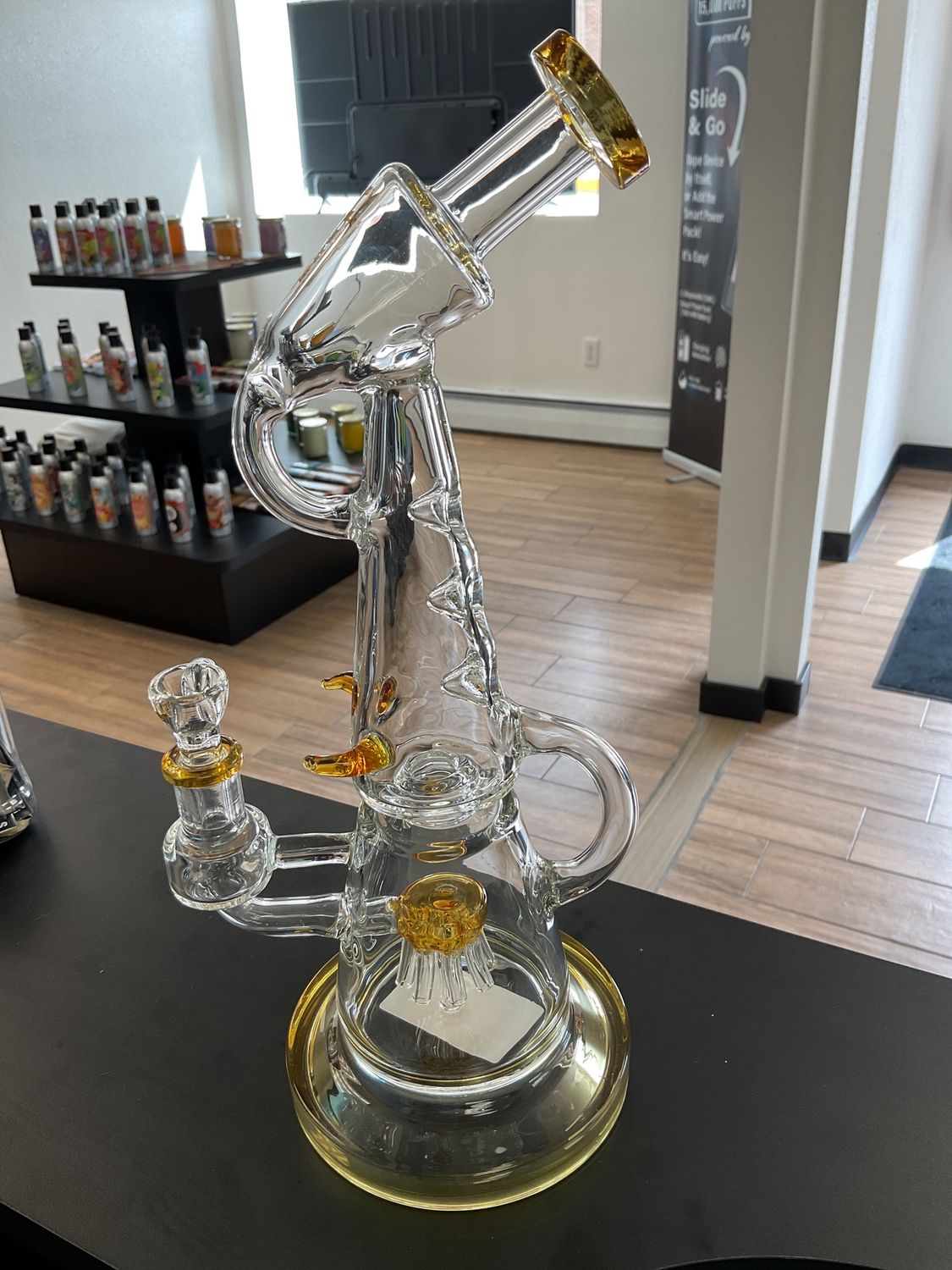 Clover Cone Tower Sprinkler Perc Bong