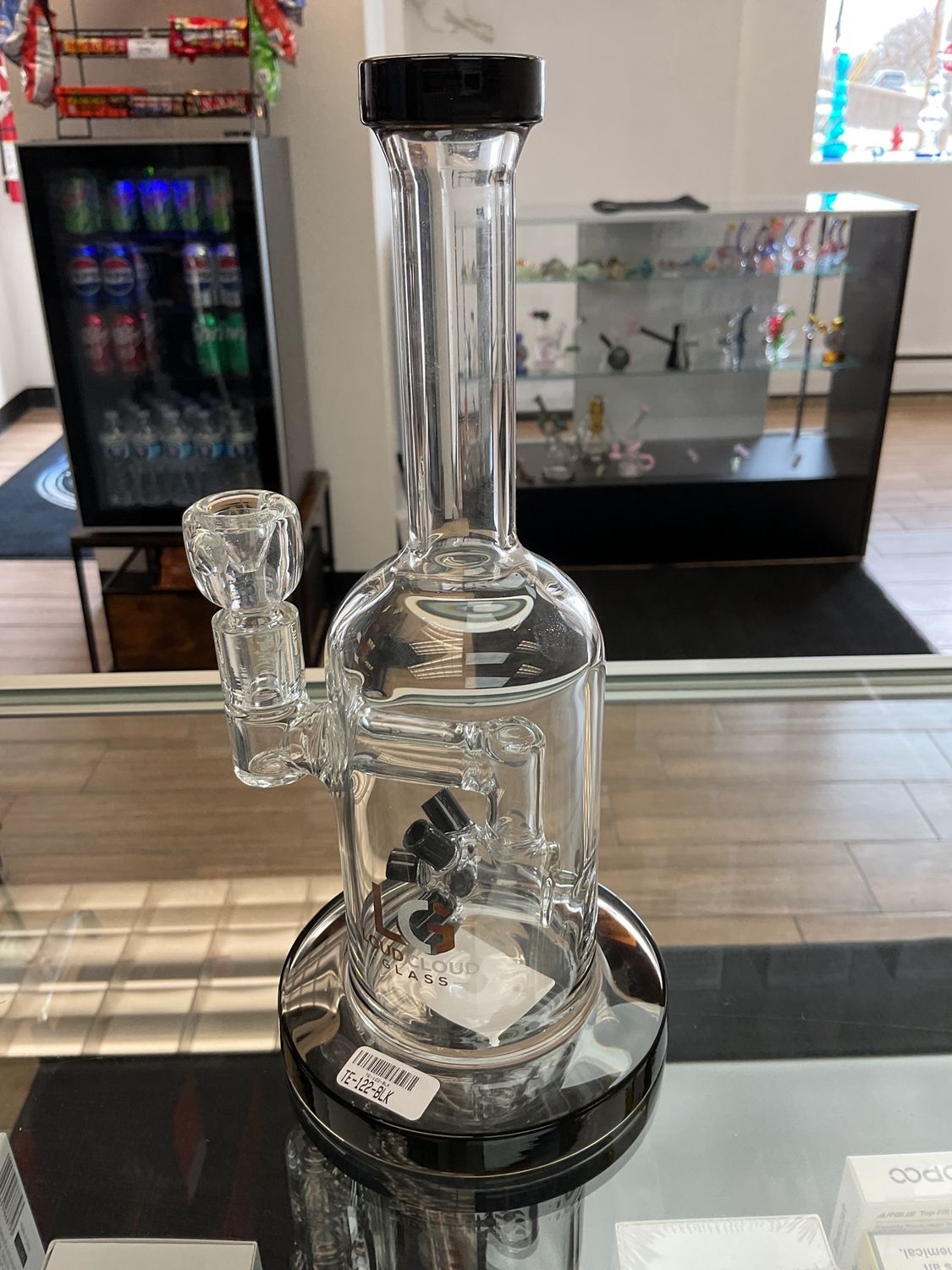 10in Sprinkler Perc Water bong - Black