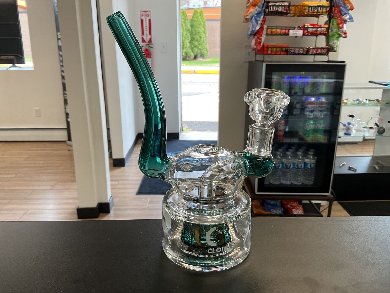 8in TeaVotex Matric Perc Water Bong - Teal