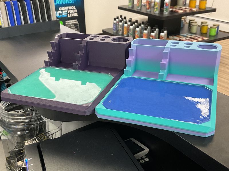 Medium Dab Tray with silicone work space