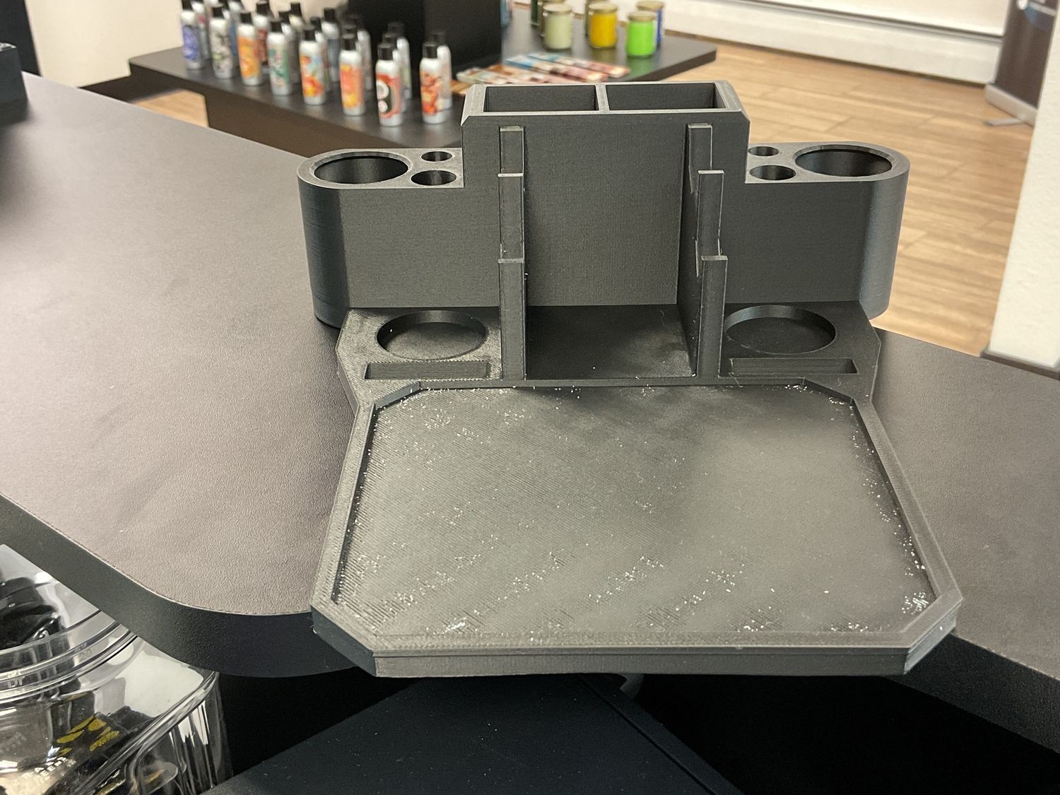 Large Dab Tray, Color: Black