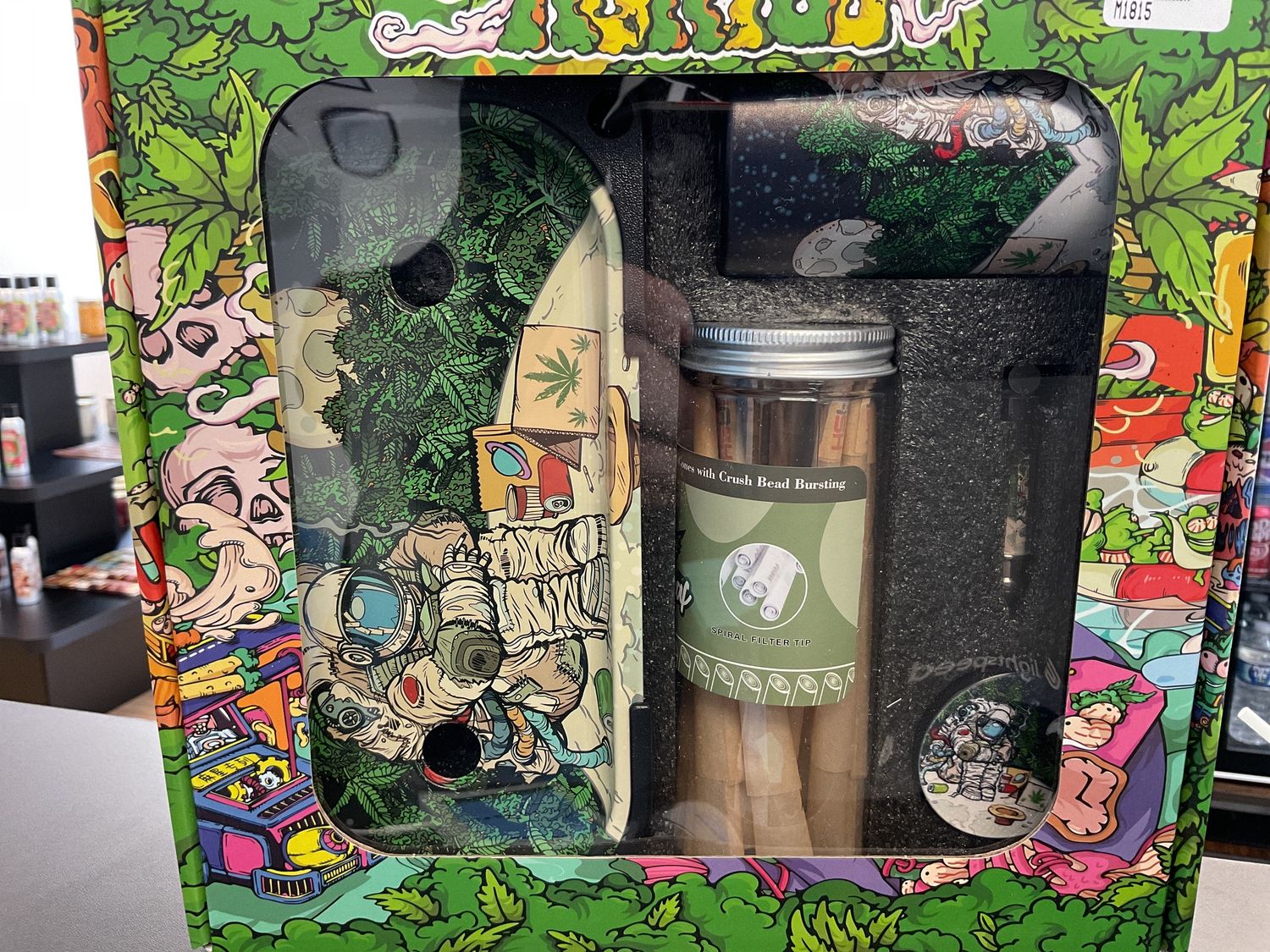 Rolling tray &amp; cone smoking kit