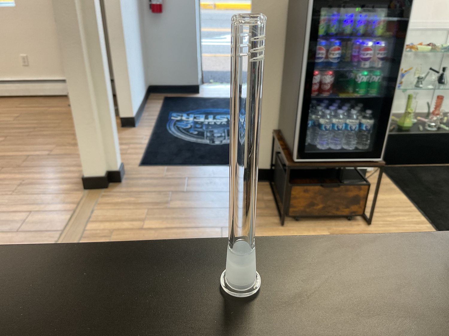 Down Stem Glass on glass 14mm to 19mm, Size: 5in