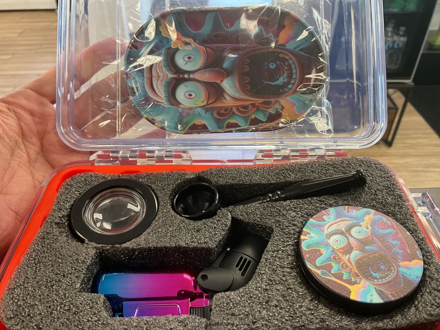 Metal Pipe &amp; Torch lighter smoking kit