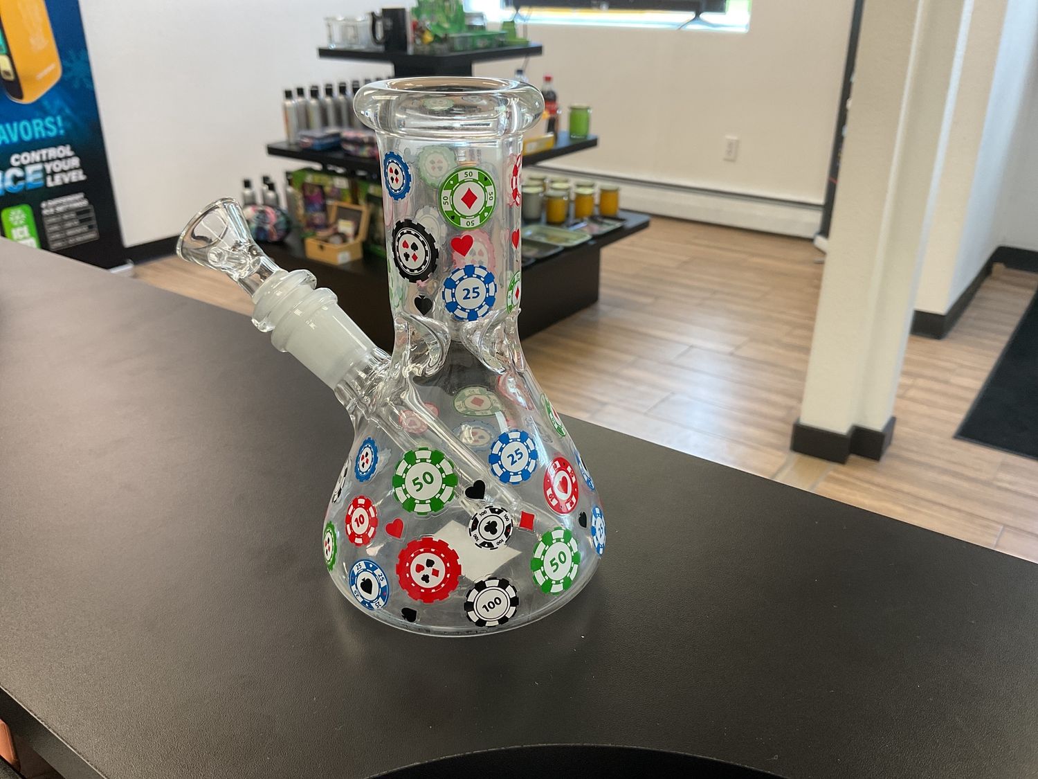 6in Poker Chip Water Bong