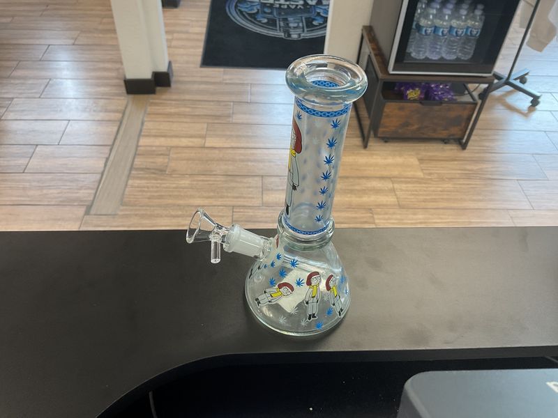 8” Minibeaker Leaf Bong