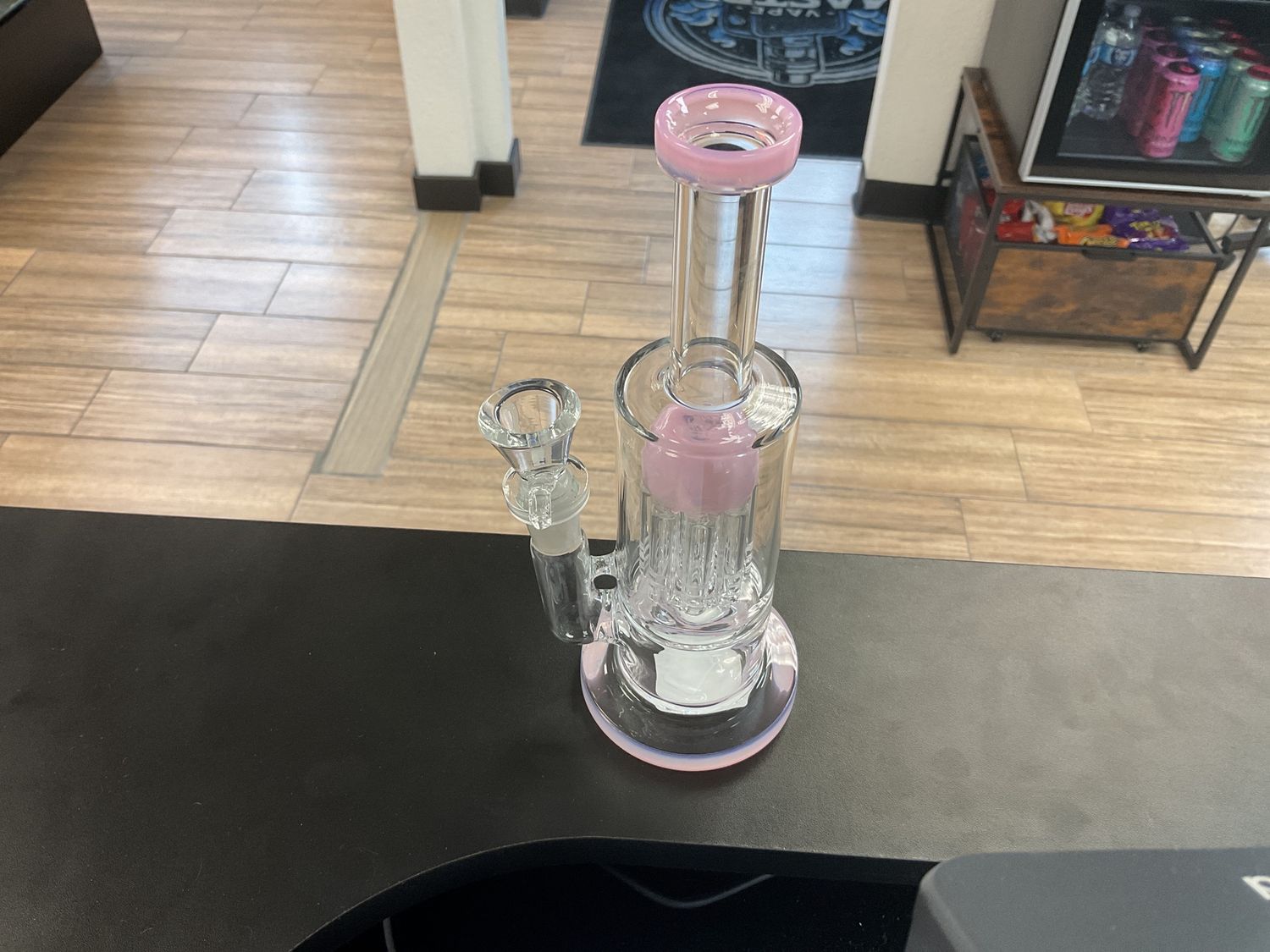 8.5” Straight neck tree perc bong