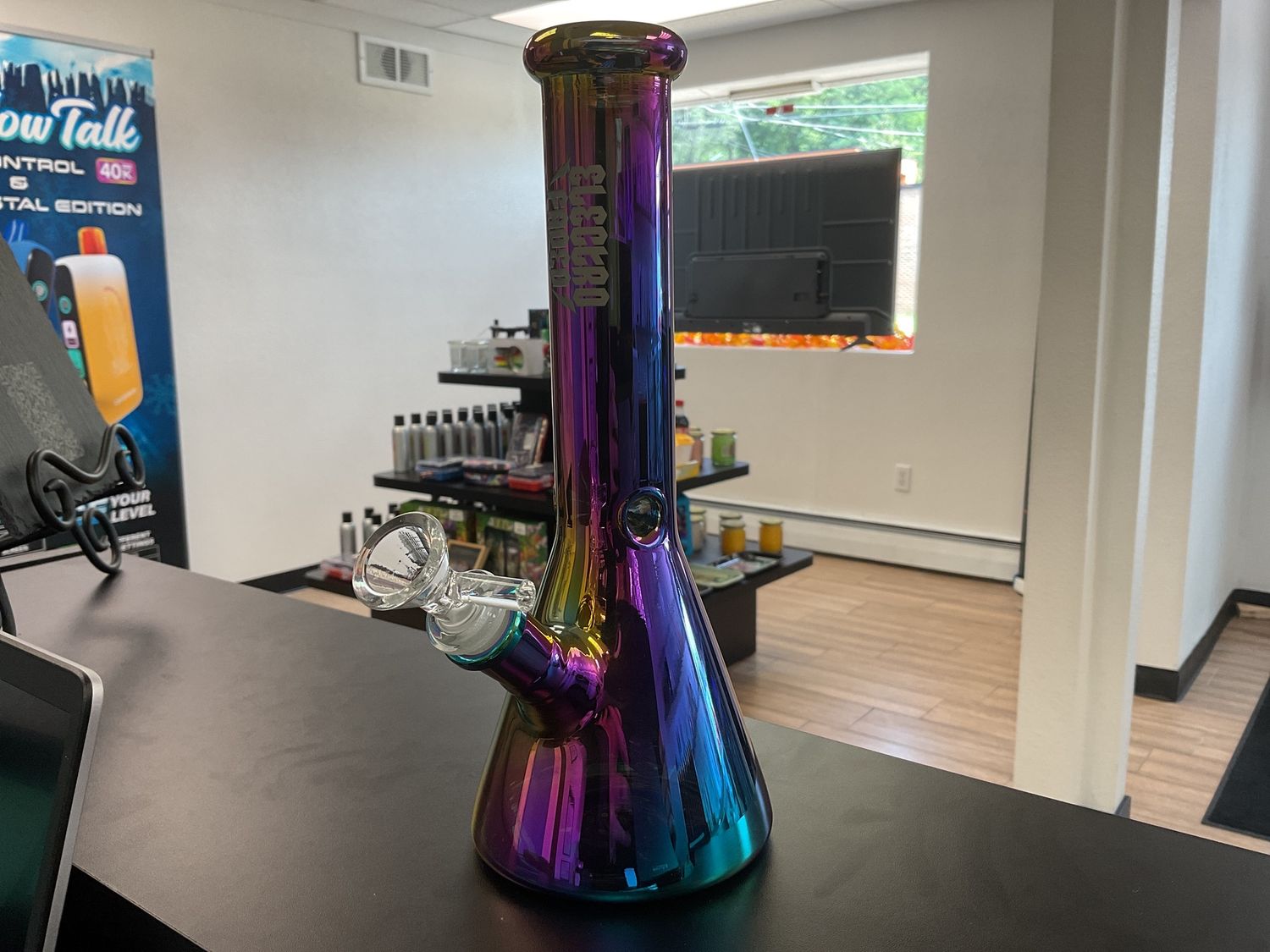 10” Electro Faded Bong, Colour: Pink
