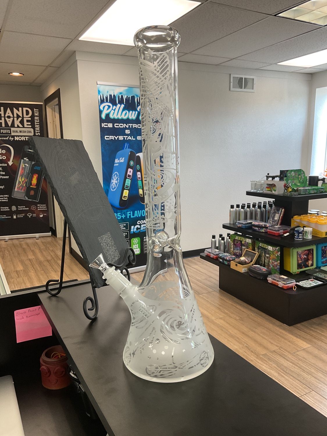 18.5” Frosted Ice Catcher Bong