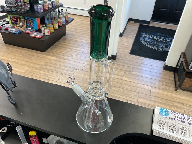 15.5” Ice Pinch Double Handle Breaker Bong