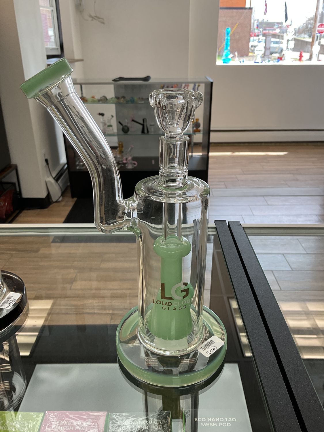 10in Beaker Perc water pipe - Mint