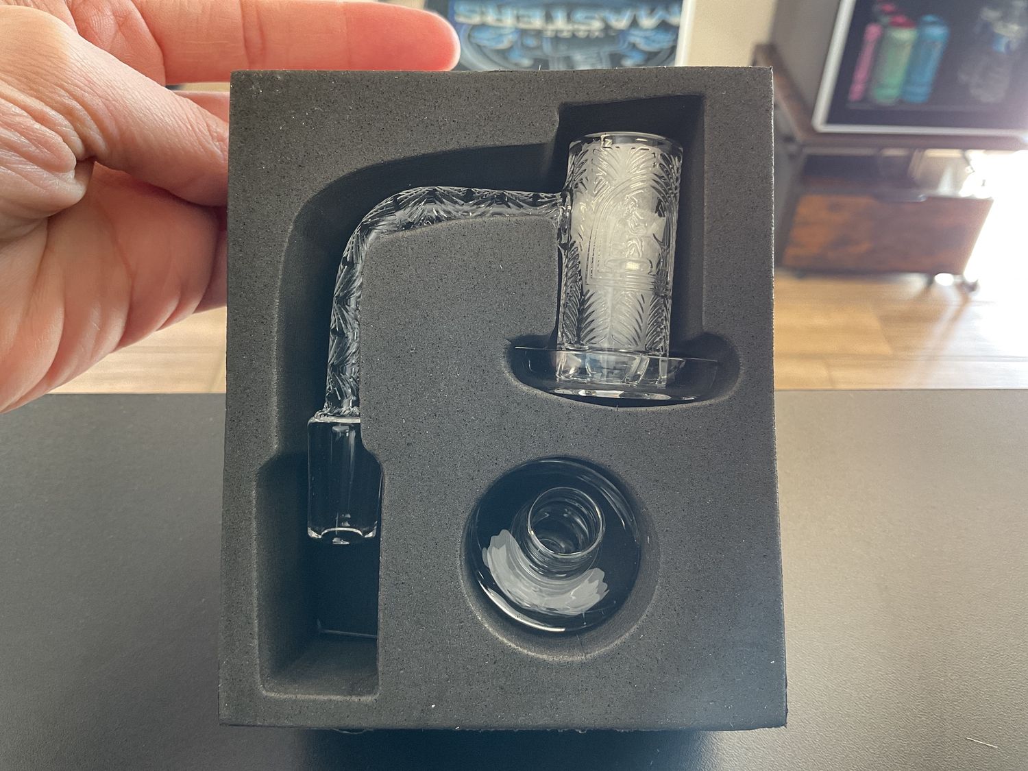 Quartz Spinner Banger Set w/ Terp bead and carb cap