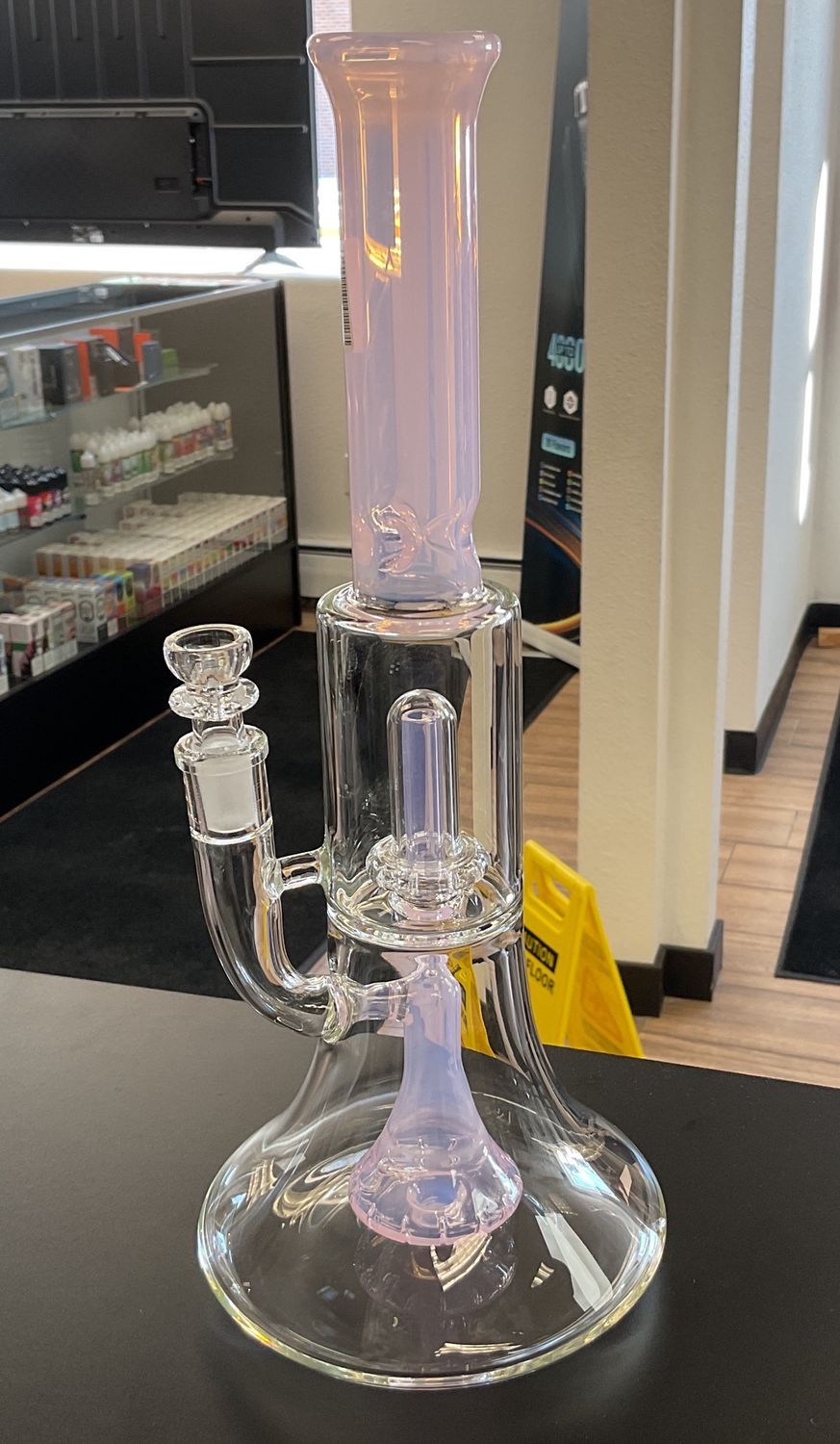 12.5in Matrix &amp; Showerhead Water Bong pink