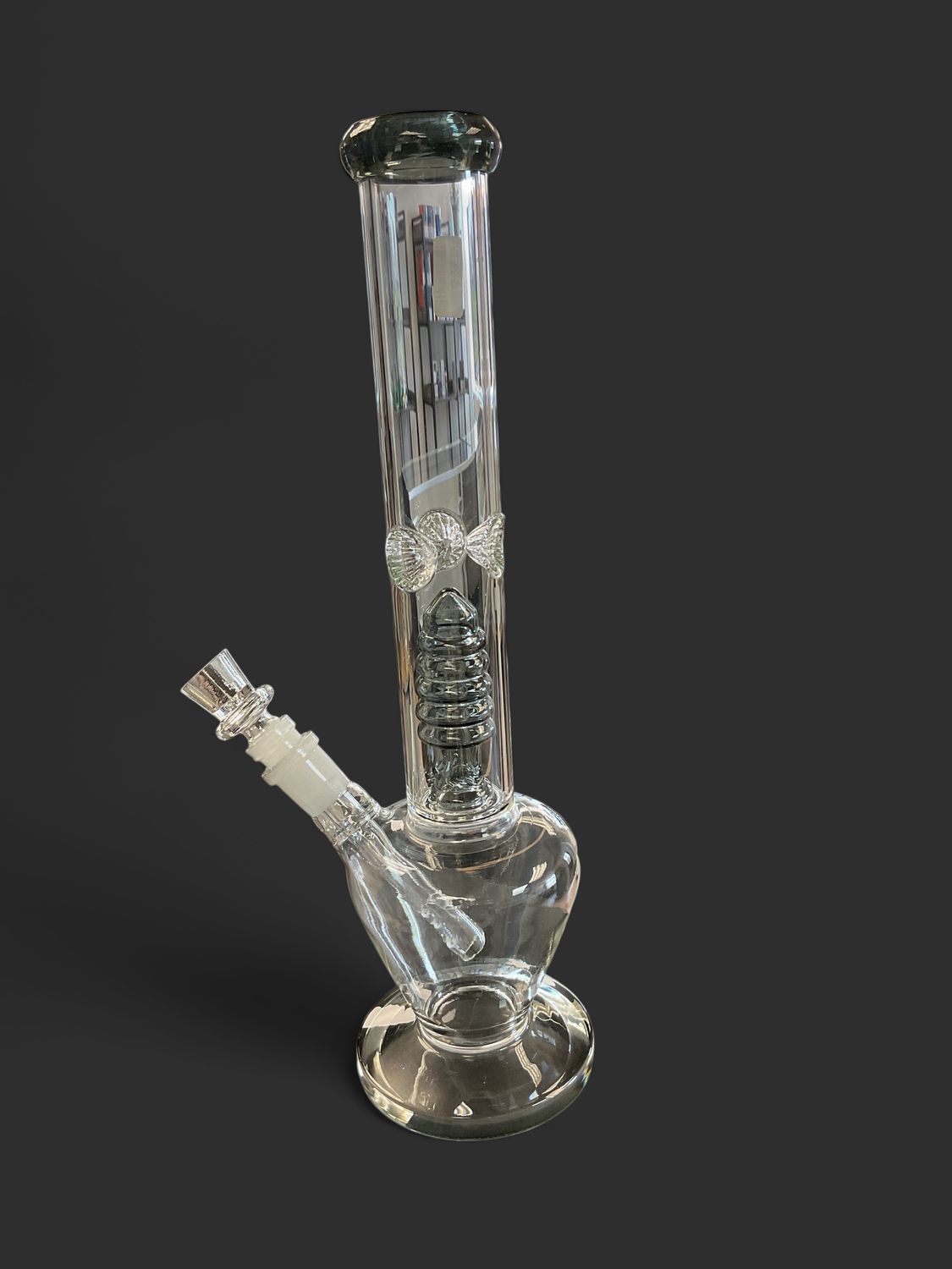 14in Slacked Cone Bubble base Water Bong