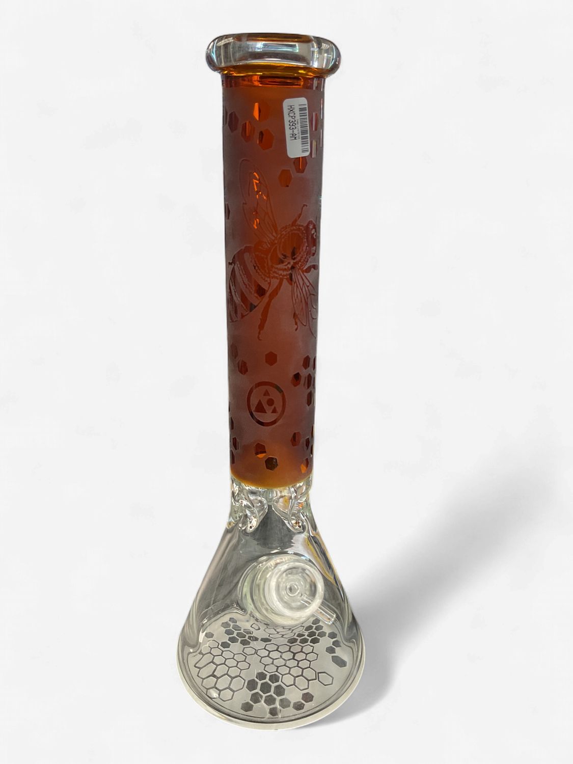 15in Orange Bee Water Bong
