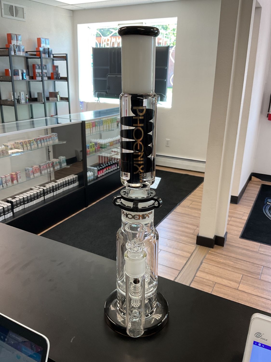 15” Freezable coil Double Perc Water Bong