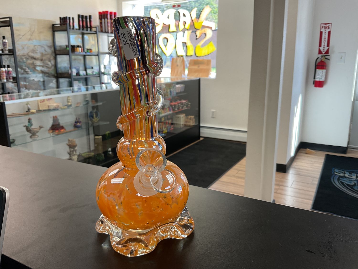 9in Ground Cloud Wrap water bong