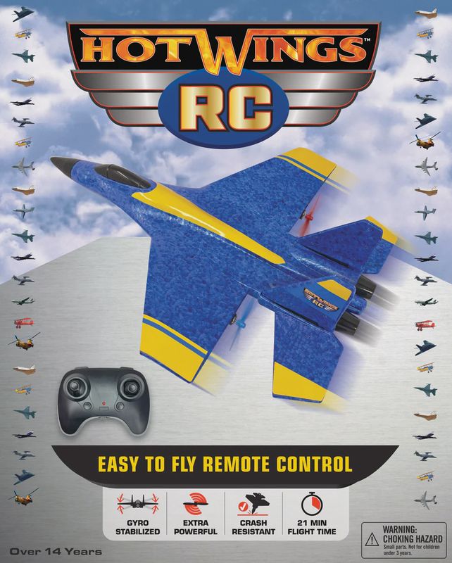 Hot Wings Gyro Stabilized Easy to Fly RC Plane