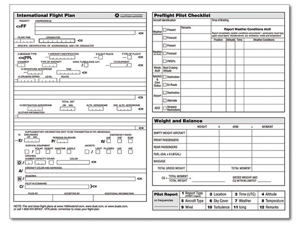 ASA Flight Planner Pad