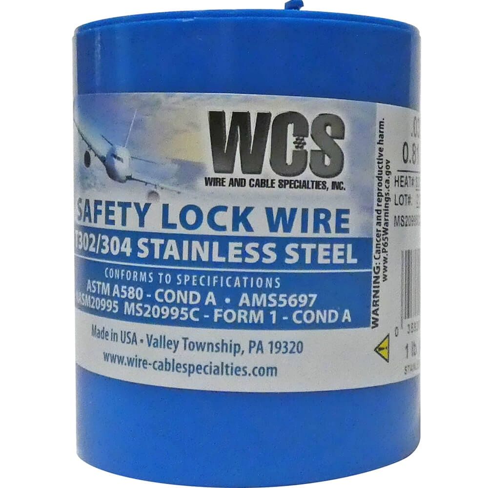 Safety Lock Wire .032 Stainless Steel 1 Lb.