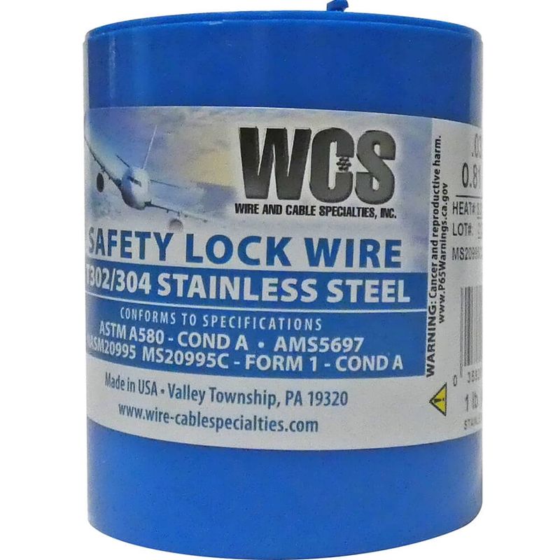 Safety Lock Wire .032 Stainless Steel 1 Lb.