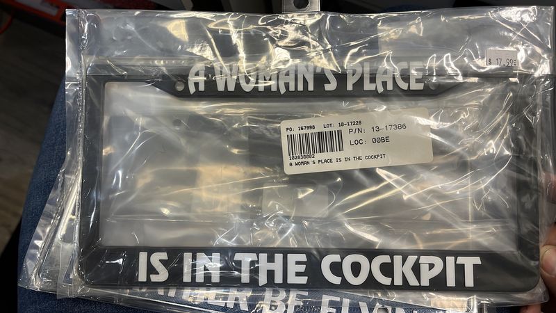 License Plate Frame - A Woman&#39;s Place...