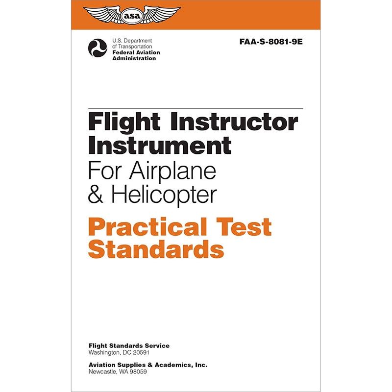 ASA Practical Test Standards: CFI - Instrument