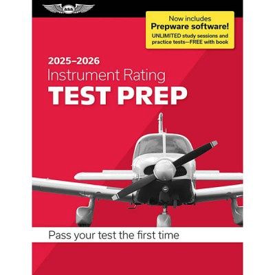 ASA Test Prep 2025 - 2026: Instrument Rating Test Prep with Prepware Software (Softcover)
