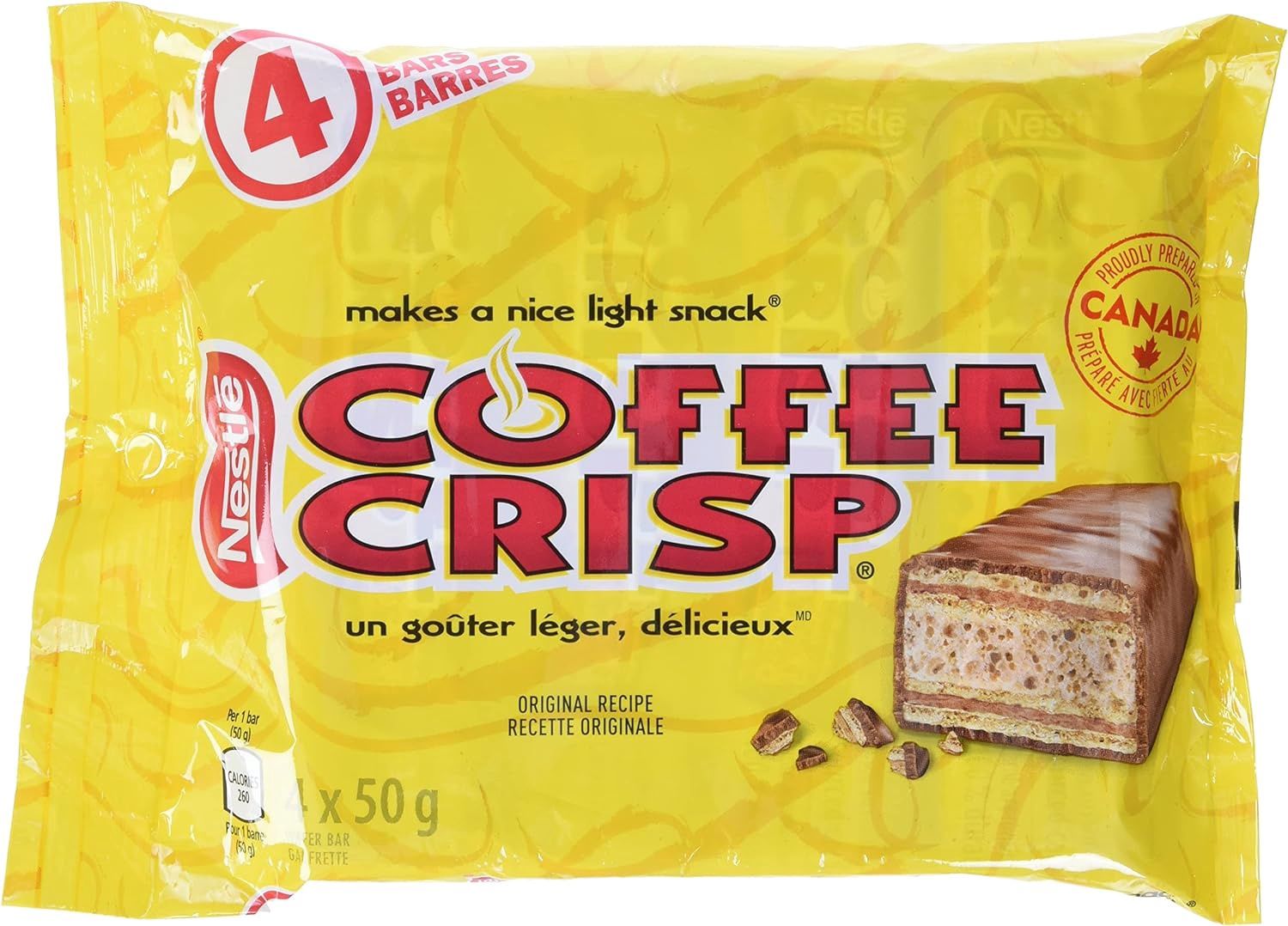 Coffee Crisp  4 Gaufrette de chocolats 200g