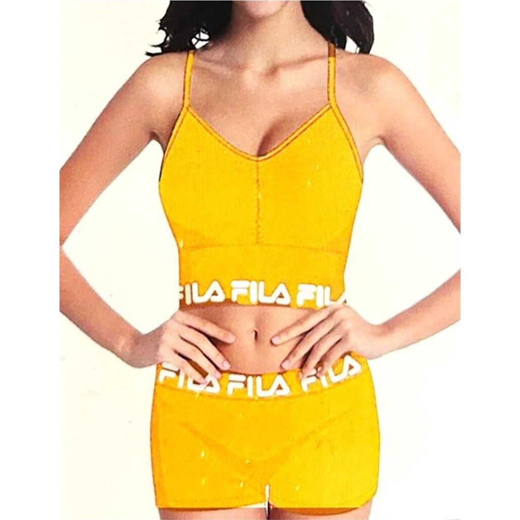 Duo Brassière Culotte Fila- Ocre