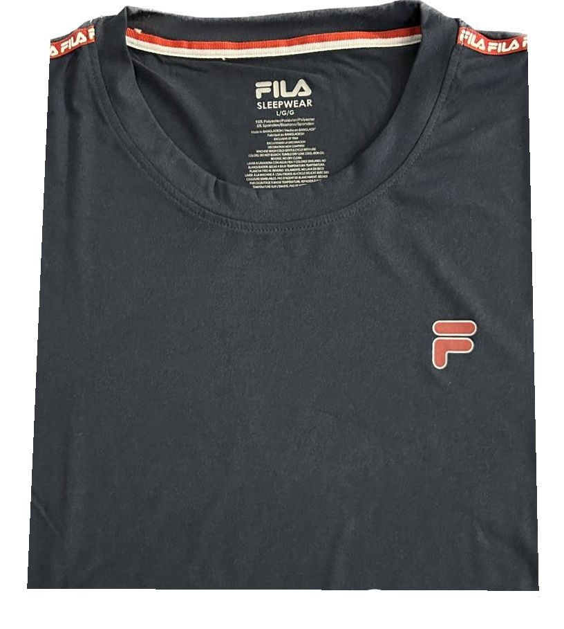 T-shirt Fila - Marine - Ligne Rouge