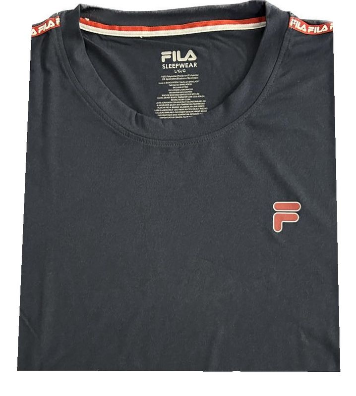T-shirt Fila - Marine - Ligne Rouge